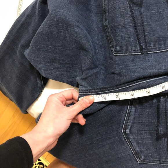 American Eagle Navy Dark Wash Jeans Skinny Stretch Size 8 - Picture 5 of 8